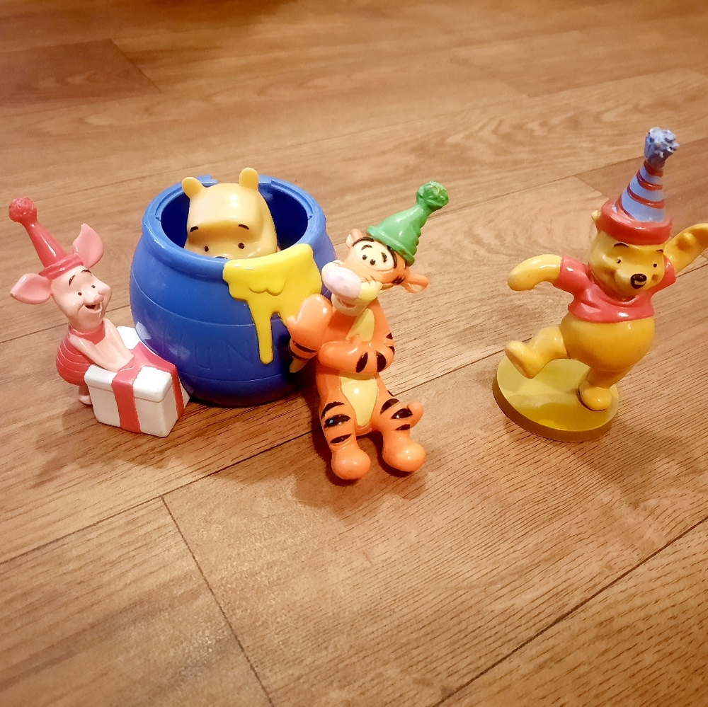 SOLD Winnie The Pooh Birthday Figurines